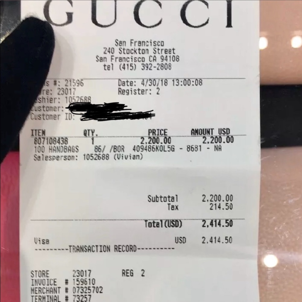 Gucci Supreme Tian padlock Large bag $2.4k - Picture 9 of 9